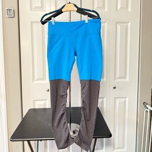 ALO Yoga Goddess Ribbed Leggings with Two-Tone Design NWOT